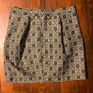 Blue rain pencil skirt